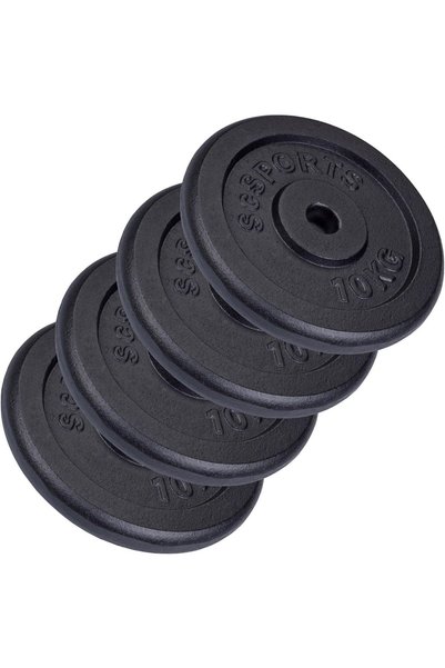 ScSports Set de discuri de haltere din fontă 15 - 60 kg 40 kg (4 x 10 kg)