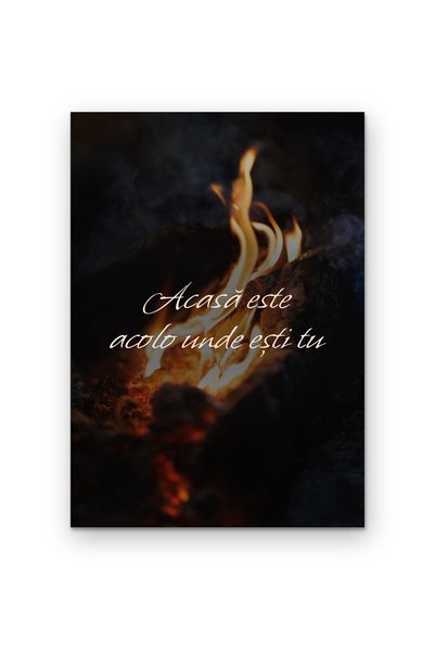 OEM Poster decorativ Acasă este acolo unde ești tu, design minimalist, Carton...