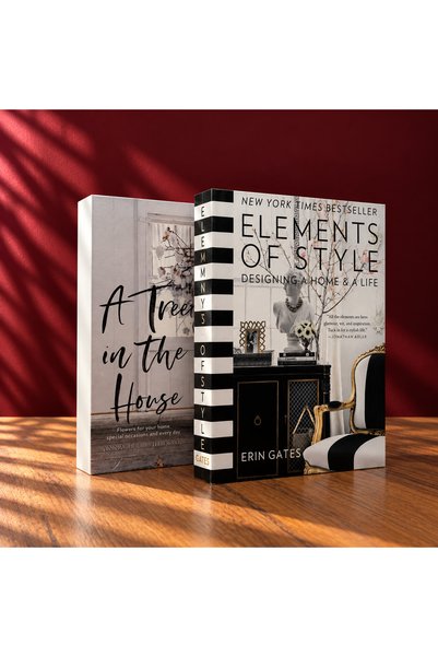 House Of Aura Elements of Style & A Tree in the House Dekoratif Kitap Kutu 2'...