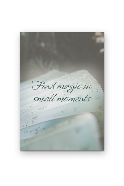 OEM Poster Decorativ Gaseste Magia in Momentele Mici, Design Minimalist, Cart...