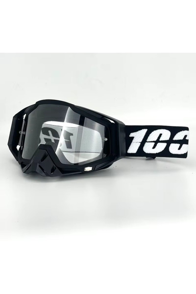 OEM Motocross Μάσκα Off-road Motorcycle Helmet Glasses C7 Μαύρο - Μαύρο Smoke