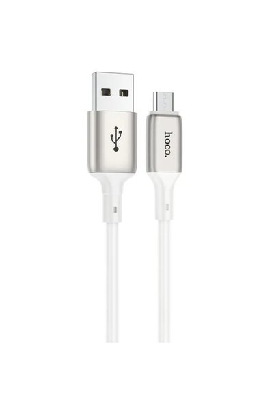 Hoco X66 Κανονικό Καλώδιο USB 2.0 σε micro USB λευκό 1μ