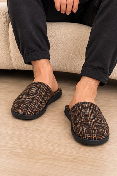 Wordex M5 Men's Closed-Front Indoor Slippers Guest Slippers