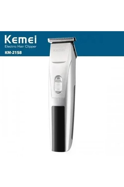 Kemei Κουρευτική και ξυριστική μηχανή KM-2158 σε λευκό χρώμα