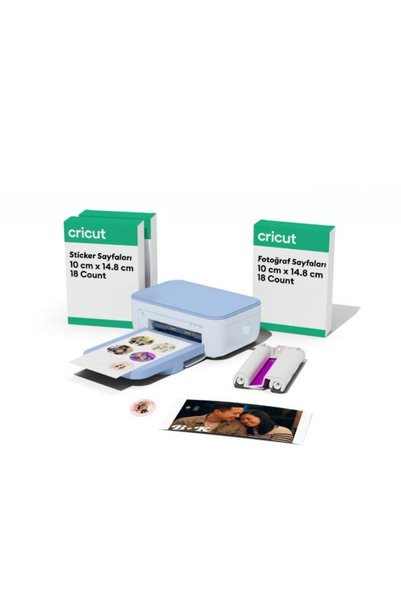 Cricut 2013579 StickerPix Print Fotoğraf ve Sticker Yazıcısı (Başlangıç Paketi)