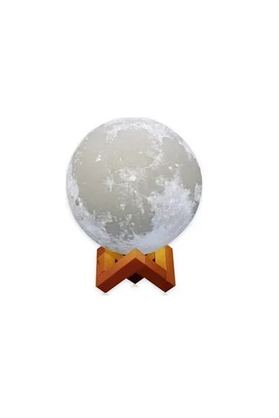 OEM Ασύρματη λάμπα 3D σε σχήμα σελήνης 18 εκ. - 3D Moon Lamp