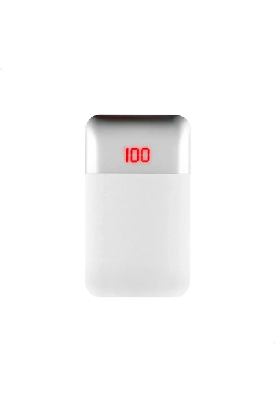 OEM WK Design MAK WP-019 Διπλό USB 10000mAh PowerBank Με Οθόνη LED - Λευκό