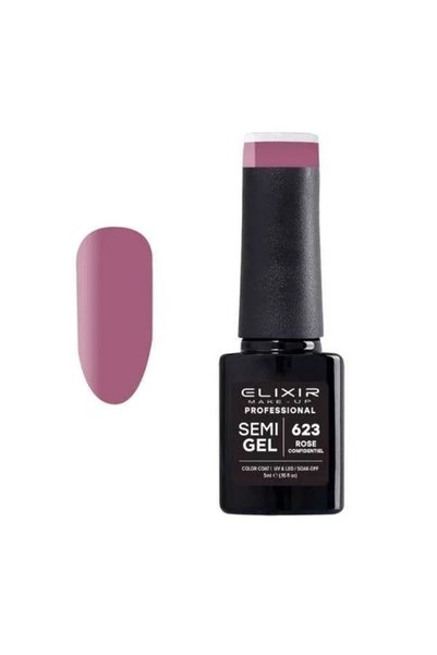 Elixir Professional Semi Gel Ημιμόνιμο Βερνίκι Νυχιών 623 Rose Confidentiel Σ...