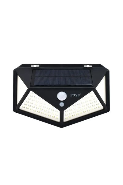 OEM Ηλιακό φωτιστικό με ανιχνευτή κίνησης 212 LED 30W FOYU FO-TA002 σε μαύρο ...