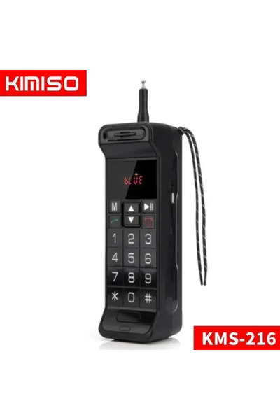 OEM Ηχείο Bluetooth 5W με ραδιόφωνο και 6 ώρες λειτουργίας Black Kimiso KMS-216