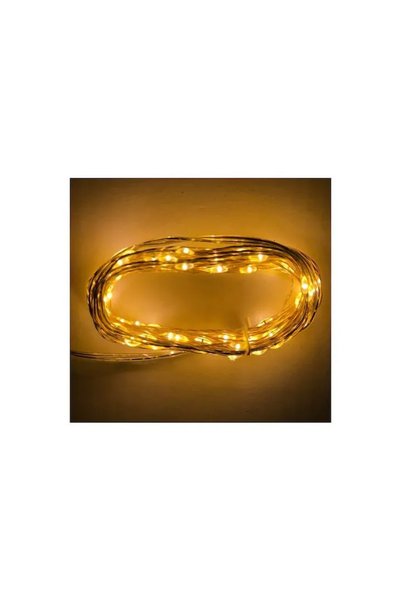 OEM Χριστουγεννιάτικα λαμπάκια LED θερμό λευκό με προγράμματα , σειρά, ασημί ...