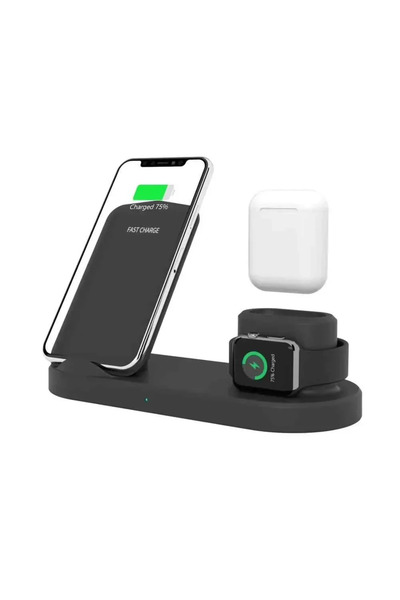 Apple ασύρματης φόρτισης 4in1 Q600 για iPhone, Watch, Airpods και iPad Dock