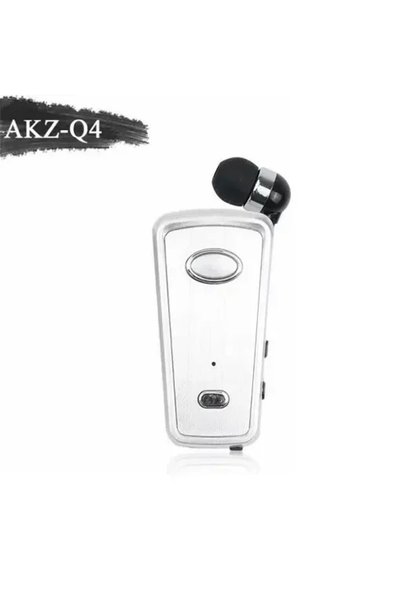 OEM AKZ-Q4 In-ear Bluetooth Handsfree σε λευκό χρώμα