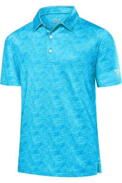OtherMax Tricou Polo Bărbătesc Sportiv cu Model Albastru Classic Fit S