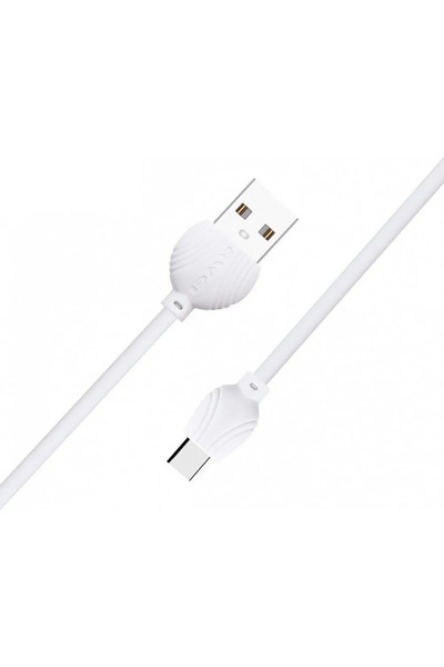 AWEI Κανονικό καλώδιο USB 2.0 USB-C αρσενικό - USB-A αρσενικό λευκό 1μ (CL-62...