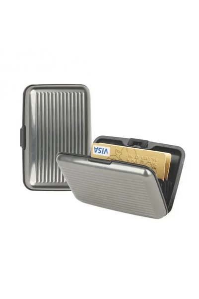 OEM Πορτοφόλι για πιστωτικές κάρτες με RFID σε ασημί χρώμα