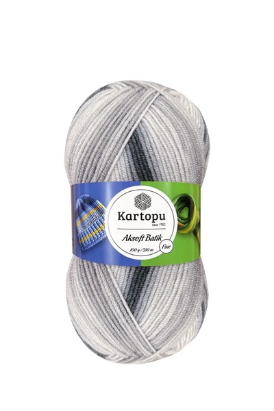 Kartopu aksoft batik Ebruli ip akıllı ip (5 adet) no B59221