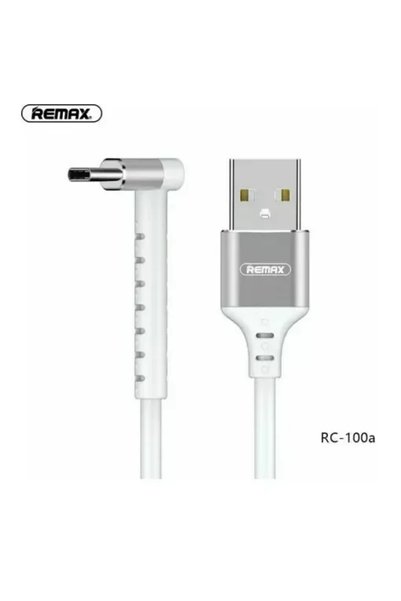 Remax Γωνία (90 ° Καλώδιο USB 2.0 τυπικό, USB-C αρσενικό - USB-A αρσενικό, λε...