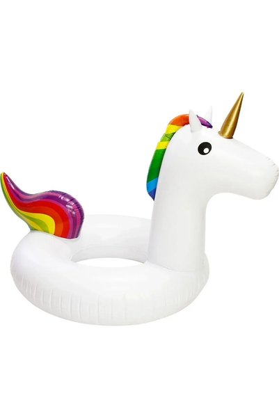 OEM Φουσκωτή σαμπρέλα θαλάσσης Unicorn με χειρολαβές σε λευκό χρώμα 120 εκ. B...