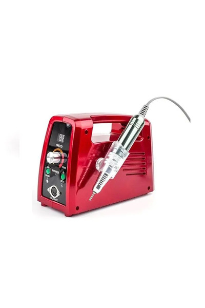 OEM Τροχός νυχιών ρεύματος 35000rpm με πεντάλ σε κόκκινο χρώμα 65W ZS703