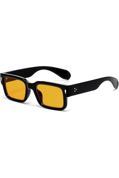 GENERAL EYLRIM Square Frame Sunglasses for Women Men Trendy Chunky Rectangle ...