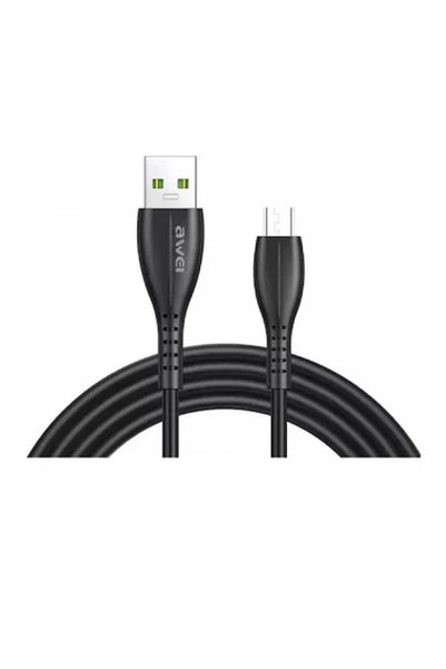 AWEI Καλώδιο micro USB CL-115M Καλώδιο USB 2.0 σε micro USB μαύρο 1μ
