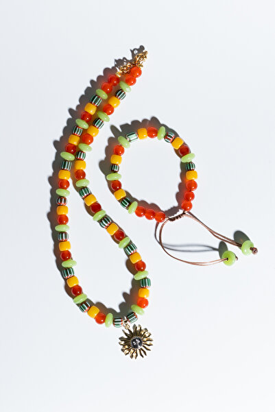 Solia Studio Women's Sun Detailed Bead Necklace