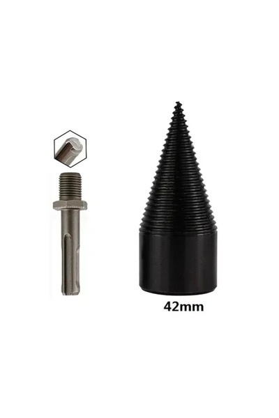 OEM Κωνικό τρυπάνι κοπής-σχισίματος για καυσόξυλα και κούτσουρα 42mm