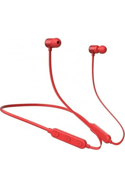 OEM Ασύρματα ακουστικά Bluetooth με μικρόφωνο και μαγνήτη Ezra BW11 σε κόκκιν...