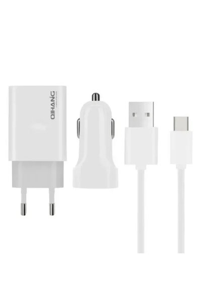 OEM 3 σε 1 Travel Charger Set φορτιστής USB, φορτιστής αυτοκινήτου με καλώδιο...