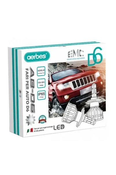 OEM Λαμπτήρες LED SMD φώτα πορείας H7 38W 6000K D6 4200Lm 2x aerbes®
