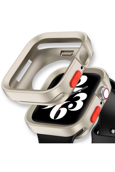 XGSM Husă de silicon pentru Apple Watch 4/5/6/SE 40mm, Bej