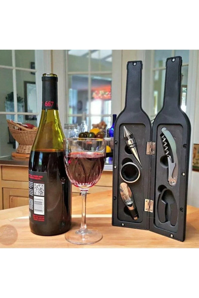 OEM Σετ κρασιού σε θήκη μπουκάλι 5 τεμάχια - Wine Tools in a Bottle