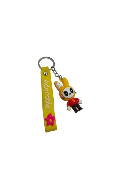 OEM Παιδικό μπρελόκ λαστιχένιο λαγουδάκι Adorable
