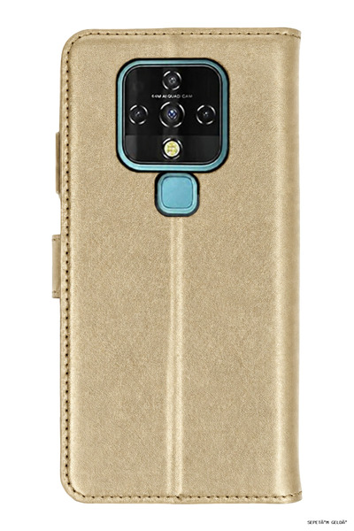 New Face حافظة هاتف SPT-GLD Newface Tecno Camon 16 Tr S Plus (190014) - ذهبي