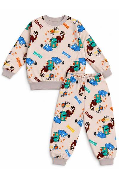 Oz Baby Mixed Printed Baby Boy Pajama Set, Cotton, Winter, 1-5 Years Old