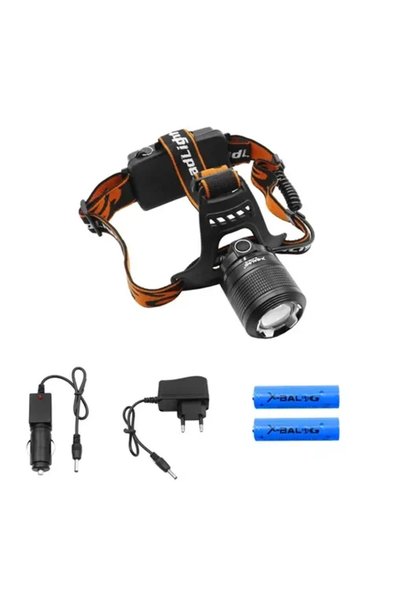 OEM Επαναφορτιζόμενος Φακός Κεφαλής LED 1800LM Cree T6 IPX4 Ψυχρό Λευκό με 3 ...