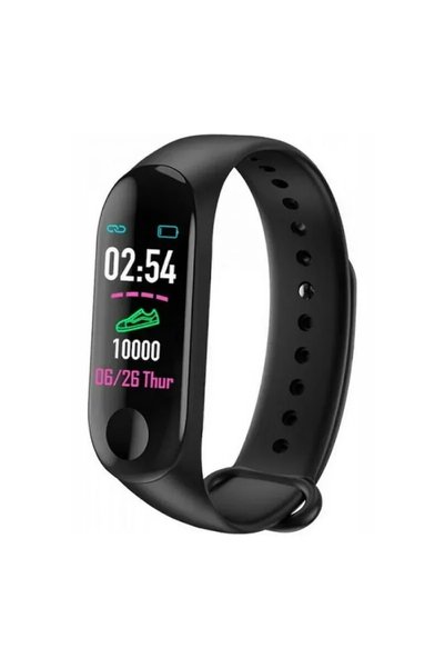Andowl Q-C789 Activity Tracker με παλμογράφο σε μαύρο χρώμα
