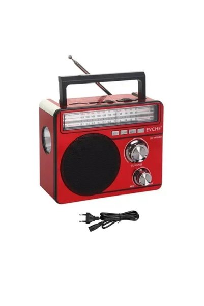 OEM Φορητό ηχείο bluetooth με ραδιόφωνο EC-1875UBT σε κόκκινο χρώμα