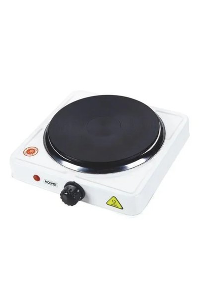 OEM Επιτραπέζια εστία εμαγιέ μονή λευκή 1500W διάμετρος 15.4εκ Hoomei HM-5610