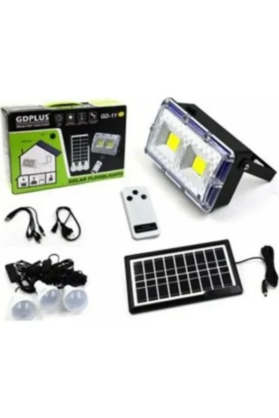 OEM Ηλιακό σύστημα προβολέα + λάμπες LED 3 τεμάχια, Power Bank + τηλεχειριστή...