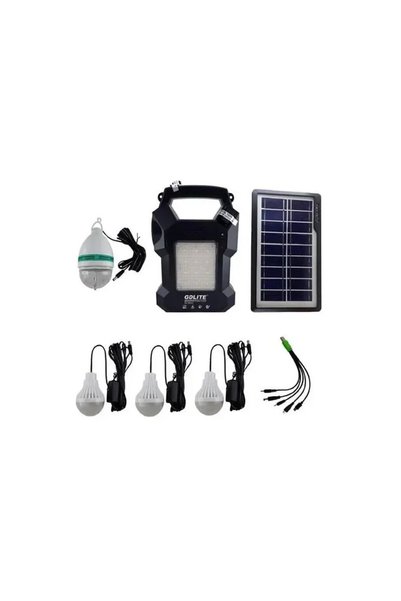 OEM Ηλιακό σύστημα φωτισμού και φόρτισης FM με Panel, μπαταρία, φακό και 3 λά...