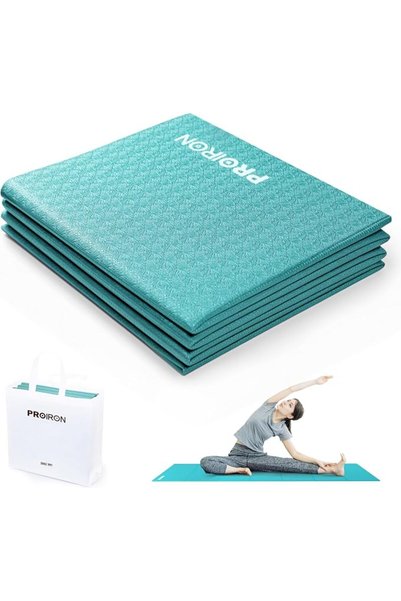 PROIRON Yoga Mat Folding Travel Exercise Mat Non Slip Double-Sided Profession...