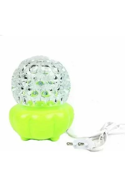 Apple Περιστρεφόμενο διακοσμητικό φωτιστικό Led Pineapple Lamp με πράσινη βάσ...