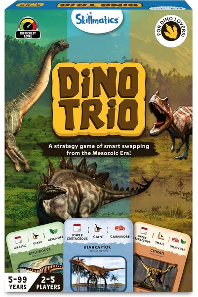 Skillmatics Card Game – Dino Trio