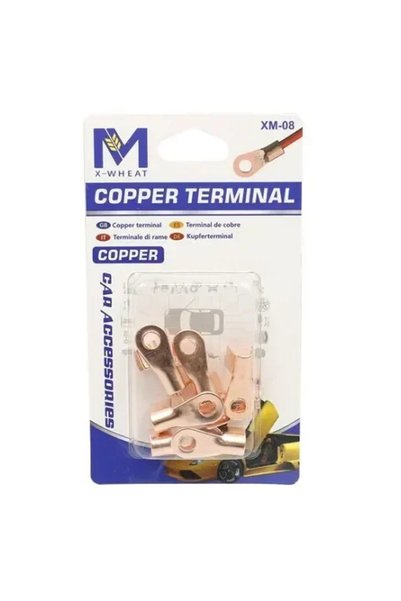OEM Χάλκινοι Ακροδέκτες Οπής 50Α 6-10mm Σετ 6 Τεμάχια XM-W04467