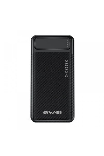 AWEI Power Bank P6K 20000mAh σε μαύρο χρώμα