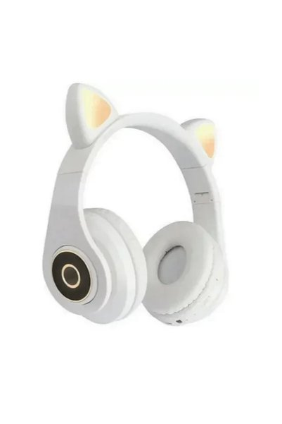 OEM Ασύρματα ακουστικά Cat Ear Headphones - λευκό L450