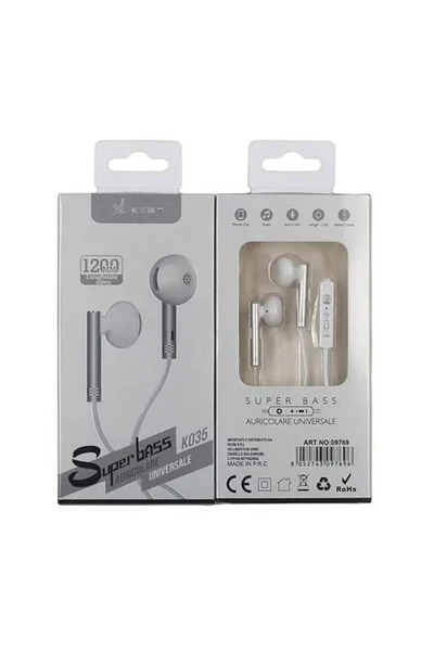 OEM Ακουστικά X-one K035 σε ασημί χρώμα