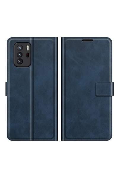 OEM Θήκη Πορτοφόλι με Βάση για Poco X3 GT/Redmi Note 10 Pro 5G, Σκούρο Μπλε